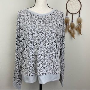 Sale! 🔥🔥🔥 American Rag Cie Light Gray Mesh  Sweater XL